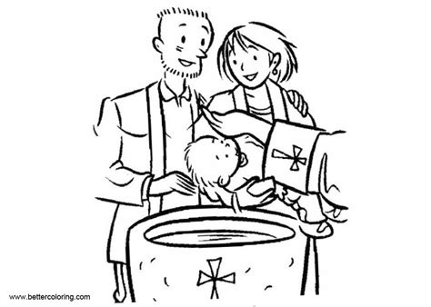 baby baptism coloring pages  printable coloring pages