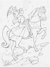 Camelot Quest Coloring Pages Princess Disney Horse Kayley Choose Board Sketches Comments sketch template