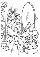Mouse Minnie Coloring Pages Kids Daisy Printable Duck sketch template