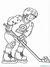 Hockey Coloring Ice Pages Getcolorings Color Print Kids sketch template