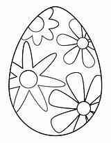 Coloring Easter Egg Pages Printable Template Ester Popular sketch template