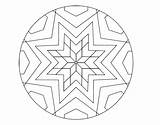 Mandalas Star Mandala Coloring Mosaic Coloringcrew Printable Pages sketch template