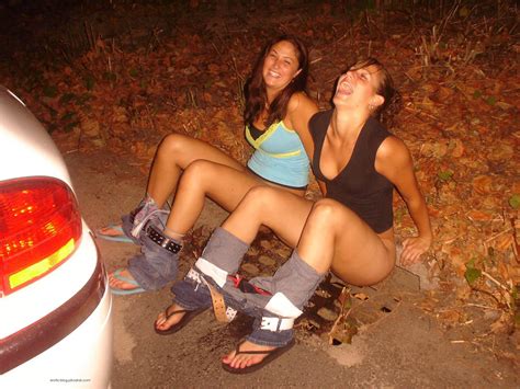 groups of girls pissing in public peeing on curbs picture 3 uploaded by publicnudes on