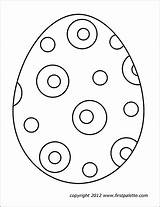 Easter Printable Egg Eggs Large Coloring Templates Pages Template Firstpalette Pattern Designs Color Bunny Kids Activities Decorate Crafts Choose Board sketch template