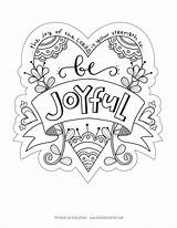 Joyful Joy Runneth sketch template