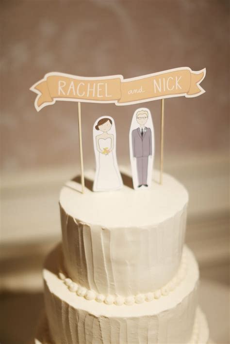 personalized paper cake topper