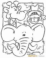 Coloring Pages Jungle Gym Getcolorings Jungl sketch template
