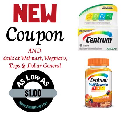 centrum vitamins printable coupon deals