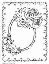 Coloring Pergamano Parchment Craft Pages Frames Patterns Cards Paper Flores Embroidery Modèles Borders Blank Flower Bos Designs Pergamino Book Ribbon sketch template