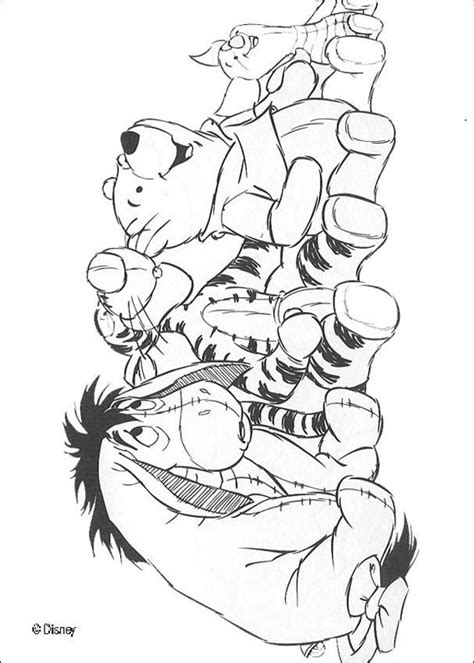eeyore christmas coloring pages coloring home