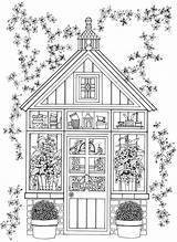 Coloring Pages Garden Adults Book Dover Whimsical Coloriage Welcome Sheets House Publications Colouring Paysage Greenhouse Fancy Doverpublications Books Gardens Haven sketch template