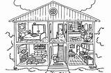 House Coloring Kids Printable Pages Sheet Houses Homes Forkids Book sketch template