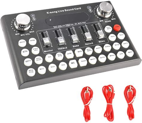 mini sound mixer board universal voice changer sound card  sound effects  ebay