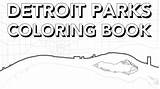 Detroit Coloring Conservancy Riverfront Parks Releases Local Book sketch template