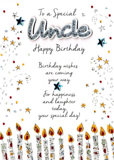 Special Uncle Birthday Greeting Card Cards Love Kates