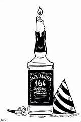 Bottle Whiskey Drawing Getdrawings sketch template