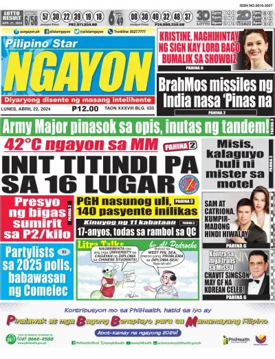 filipino newspaper front pages paperboy  newspapers