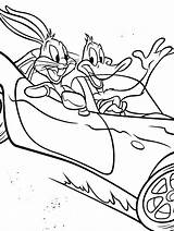 Coloring Pages Tunes Looney Printable Bugs Bunny Daffy Duck Comments sketch template