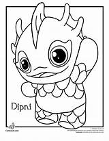 Coloring Pages Neopets Prehistory Popular Neopet Library Clipart sketch template