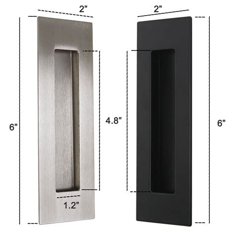 stainless steel  rectangle slidingflush door pull handle probrico