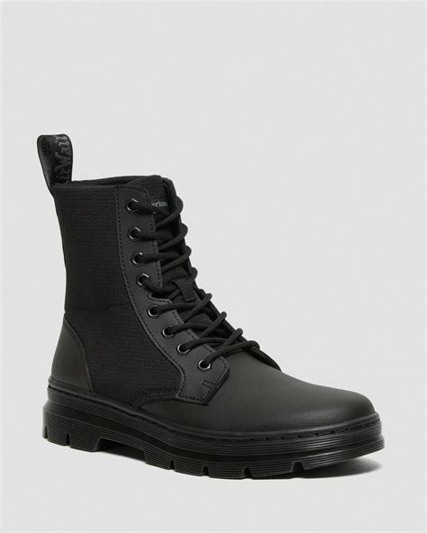 dr martens utility boots combs ii poly casual boots black black element poly rip stop black