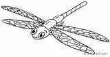 Libelle Ausdrucken Artus Downloaden sketch template
