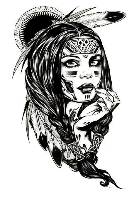 Pin De Saharatattoos Em Indios Tatuagens De índios Americanos