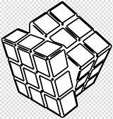 Coloring Clipart Cube Transparent Webstockreview Cubes Rubiks Ice sketch template