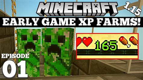 minecraft early game mob xp farms lets play  youtube