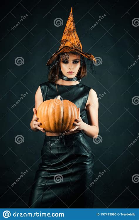 Happy Halloween Sexy Witch Pumpkin Stock Images Download