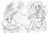 Coloring Books Shoujo Pages Book Vintage S44 Photobucket sketch template