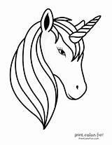 Unicorn Coloring Printable Pages Mane Magical Ultimate Collection Color Simple Easy sketch template