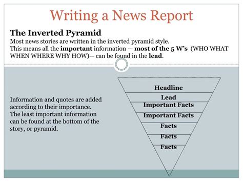 writing  news report powerpoint    id
