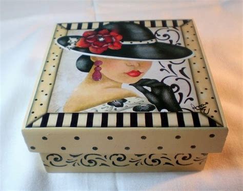 cajas decoupage texturas y pintura caixas artesanais