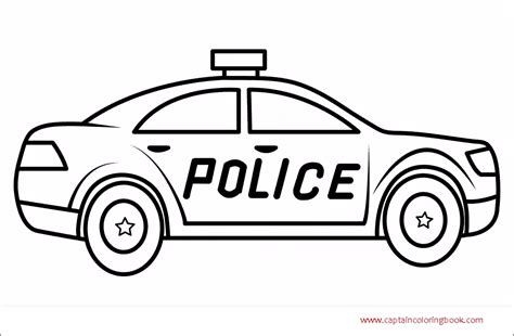 kids coloring pages police car
