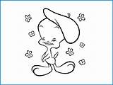 Coloring Pages Tweety Tunes Looney Baby Kids Bird Ko Latest Bugs Bunny sketch template