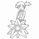 Starmie Kleurplaat Pokémon sketch template
