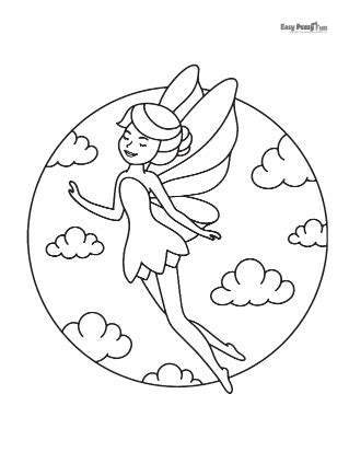 fairy coloring pages  printable sheets easy peasy  fun