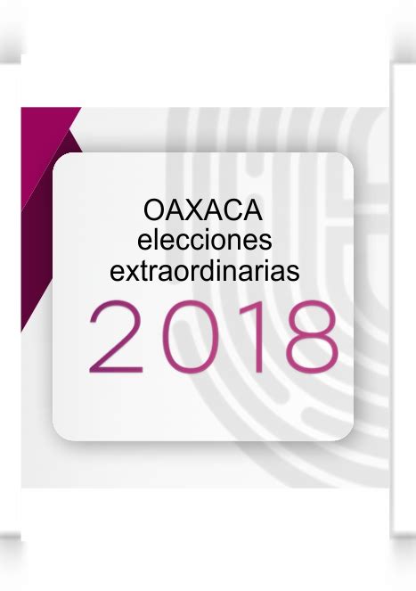 Proceso Electoral Ordinario 2017 2018