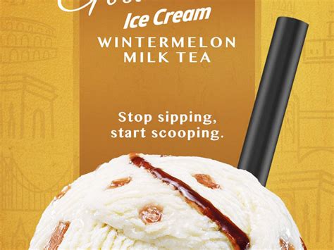 latest scoop magnolia ice creams gold label newest flavor wintermelon milk tea
