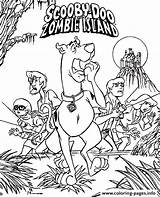 Coloring Scooby Doo Pages Color Printable Zombie Island Cartoon Colouring Sheets Kids Land Print Halloween Book Character Monster Dooo 1026 sketch template