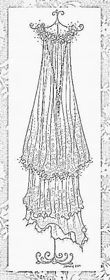Coloring Pages Adults Dress sketch template