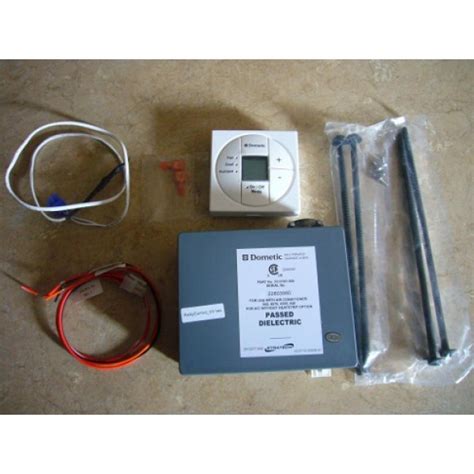 dometic  single zone lcd thermostat  control kit cool furnace heat strip polar white