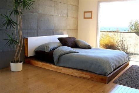 lit au sol minimalisme confort  luxe