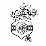 Christmas Coloring Clipart Pages Ornament Stuff Library sketch template
