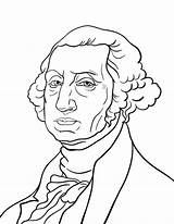 Washington George Coloring Color Pages Print Template Kids sketch template