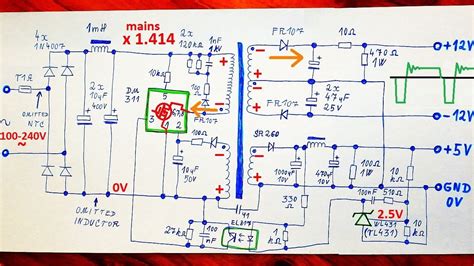 switching power supply work  schematic explanation  modifications youtube