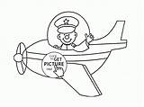 Pilot Coloring Pages Airplane Colouring Printables Transportation Toddlers Happy Wuppsy Dali Salvador Community Printable Choose Board sketch template