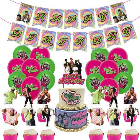 buy junpeng fresh prince  bel air birthday party decorations  supplies  boys  girls