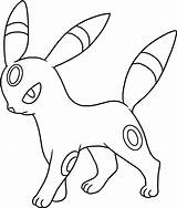 Umbreon Walking Coloring Pages Printable Pokemon Categories sketch template